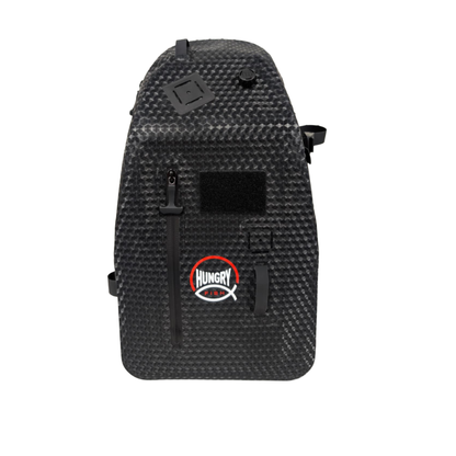 HungryFish Traveler Pro 13L Waterproof Fishing Sling Bag with Rod Holder & Net Holder, Lightweight Multi Purpose Outdoor Pack (Copy) (Copy)