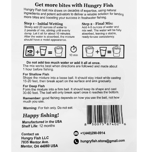 HungryFish GroundBait Mix -  ( Tutti-Frutti ) 2 lb