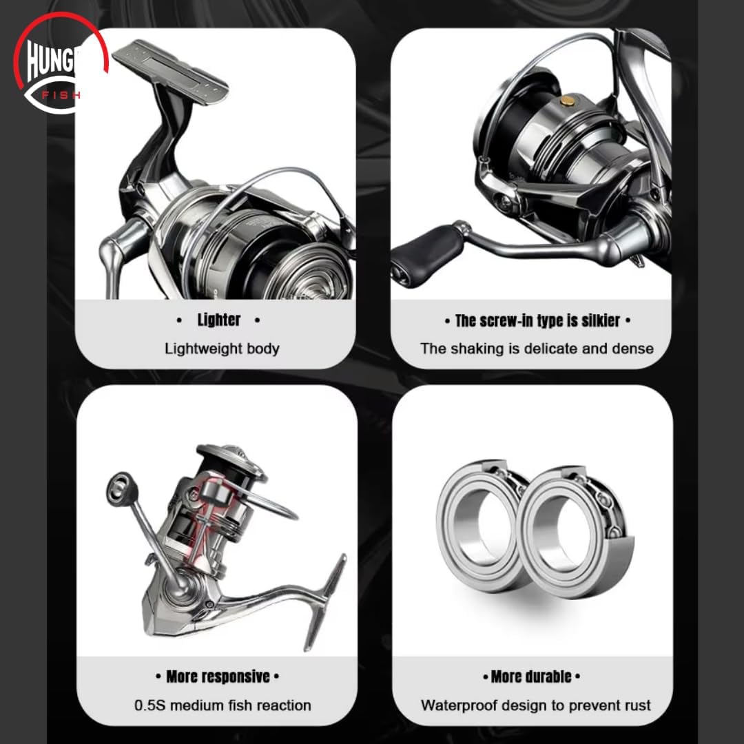 Hungry Fish Traveler Pro Spinning Fishing Reel