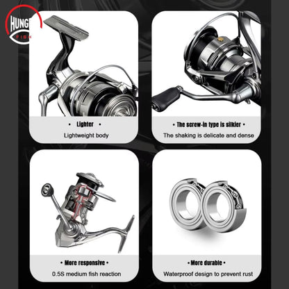 Hungry Fish Traveler Pro Spinning Fishing Reel