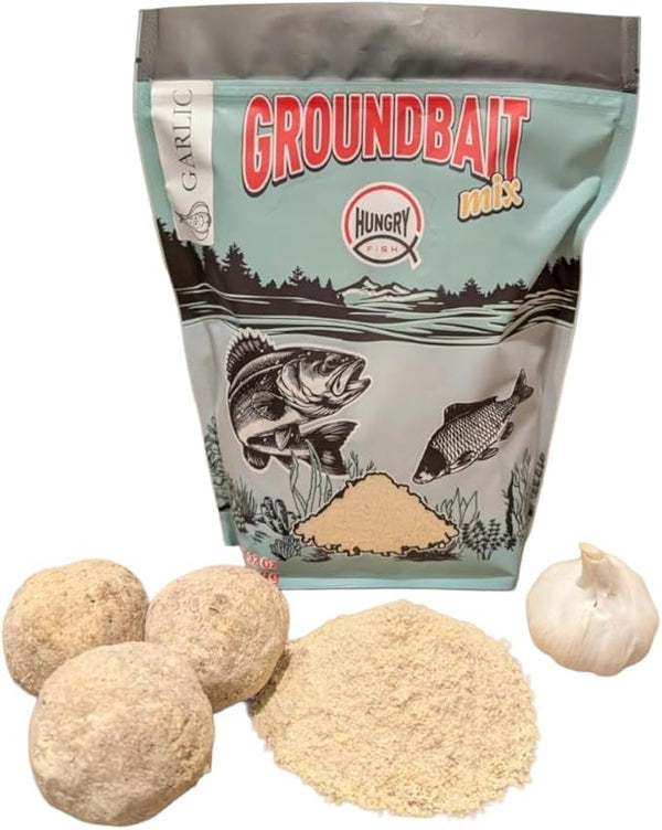 HungryFish GroundBait Mix -  ( Garlic ) 2 lb