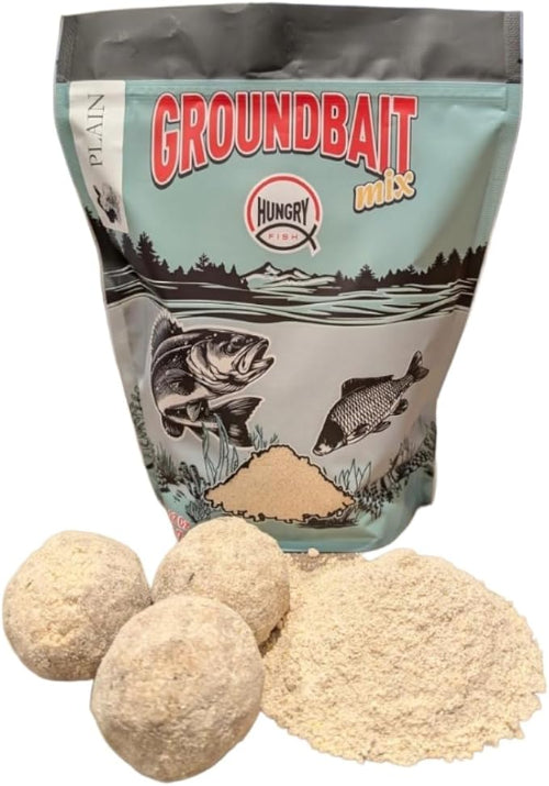 HungryFish GroundBait Mix - ( Plain ) 2 lb