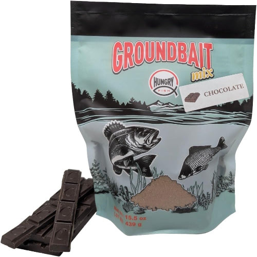 HungryFish GroundBait Mix - ( Chocolate ) 15.5oz