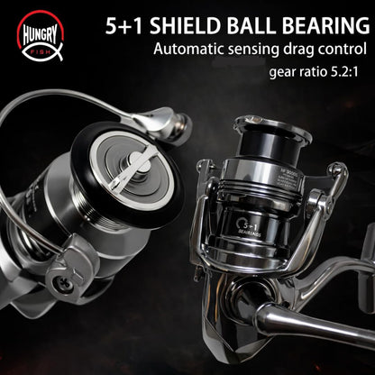 Hungry Fish Traveler Pro Spinning Fishing Reel