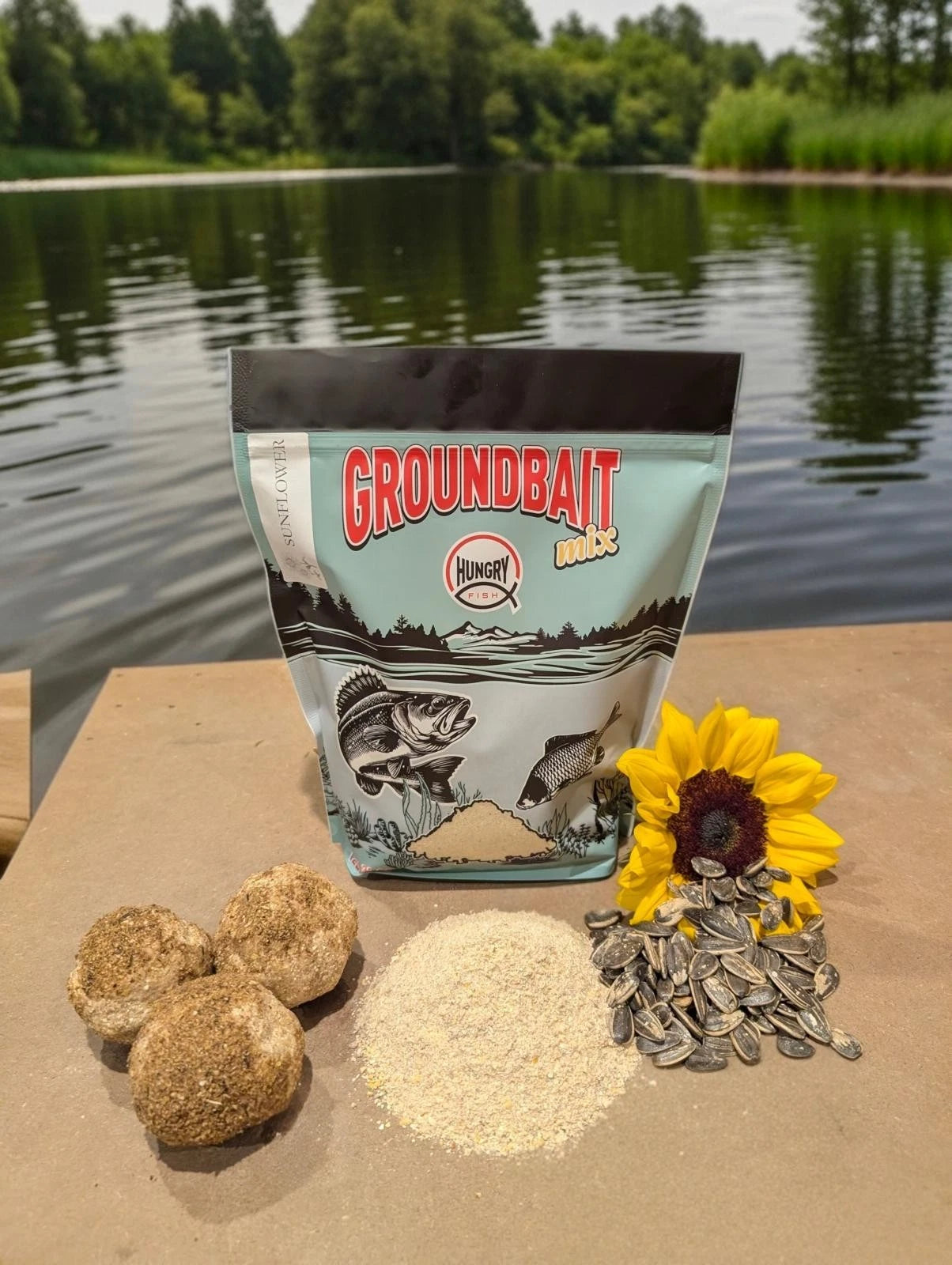 HungryFish GroundBait Mix -  ( Sunflower )