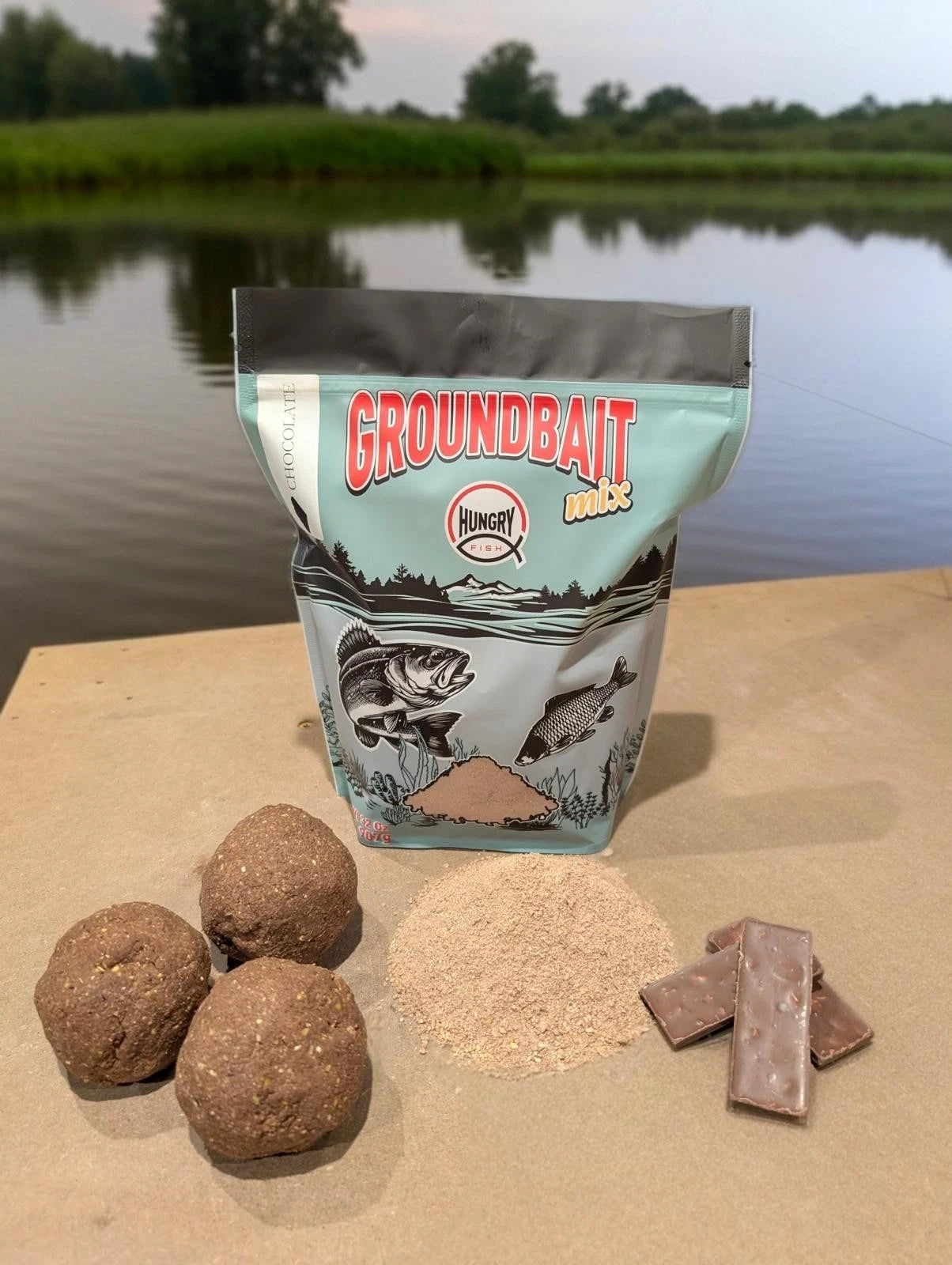 HungryFish GroundBait Mix - ( Chocolate )